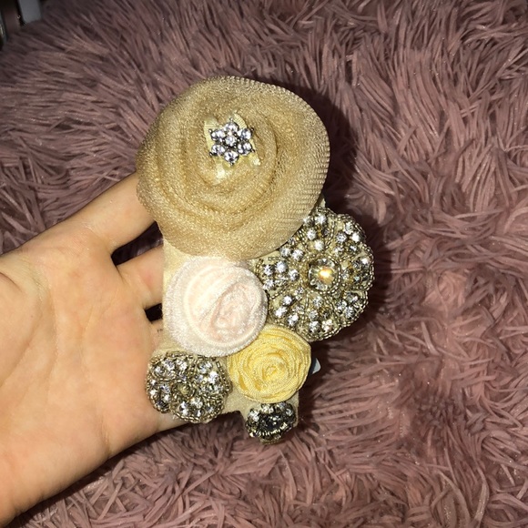 flower diamond headband handmade - Picture 5 of 5